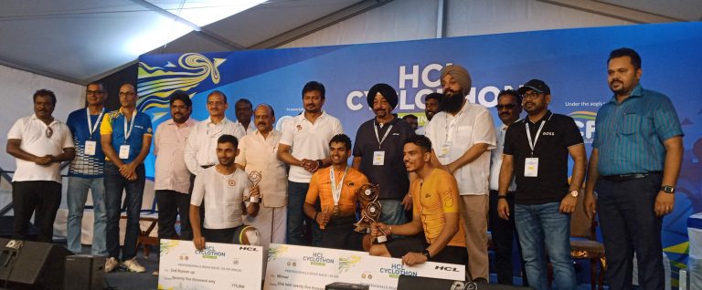 HCL Cyclothon Successfully Concludes in Chennai with Over 1100 Cyclists! Minister Udayanidhi Stalin participated and congratulated the winners.