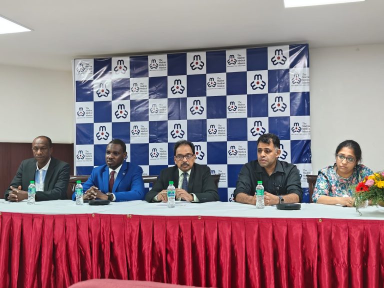 Representatives of Chad’s largest Government Hospital in Chennai to kickoff collaboration with the Madras Medical Mission!