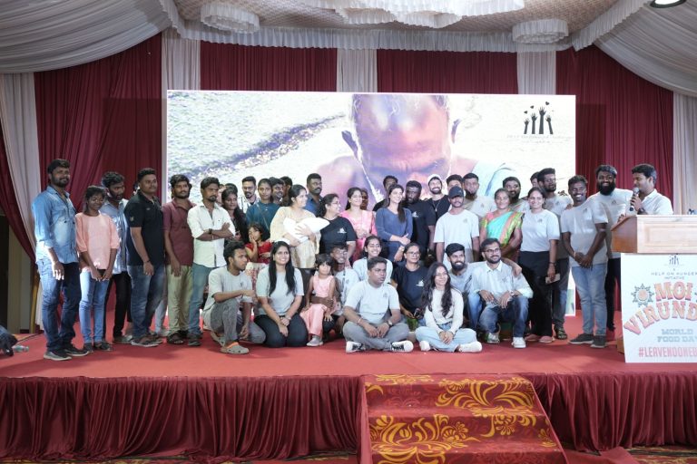 எல்லோருக்கும் உணவளிக்கும் செயல்பாட்டுக்கு துணையாக இருப்பேன்! -‘ஹெல்ப் ஆன் ஹங்கர் பவுண்டேஷன்’ 5000 பேருக்கு பிரியாணி வழங்கிய நிகழ்வில் நடிகை ஐஸ்வர்யா ராஜேஷ் பேச்சு