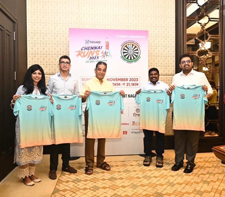 Kamal Haasan Unveils the Official T-Shirt for ‘Chennai Runs’ Marathon 2023