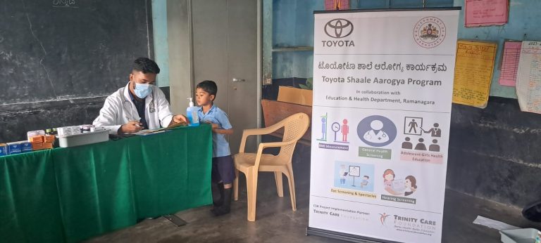 Toyota Kirloskar Motor Initiates Health Check drive for over 10,000 School Children in Ramanagara!