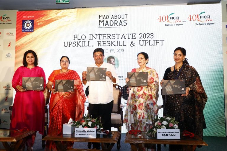 FICCI FLO Signed MoU with ANEW at ‘Mad About Madras’ Event in the Presence of Tamil Nadu Minister Palanivel Thiaga Rajan