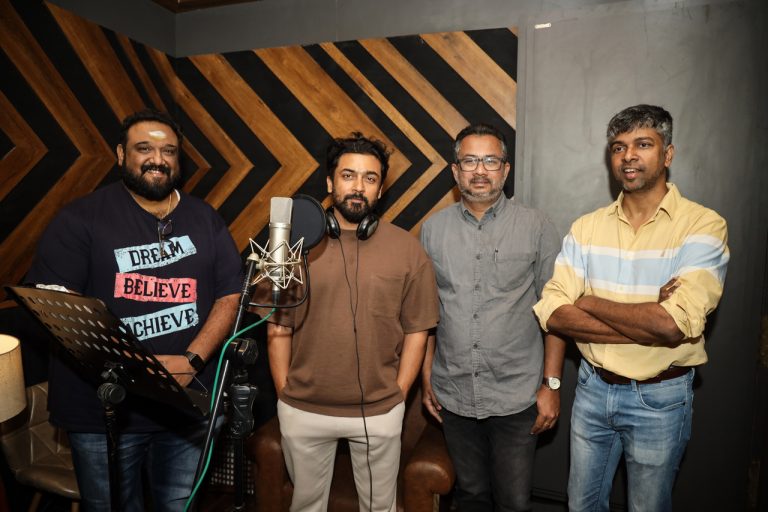 ஞானவேல்ராஜாவின் மகள் பெயரிலான ஸ்டுடியோவில் கங்குவா படத்திற்காக டப்பிங் பேசிய சூர்யா!