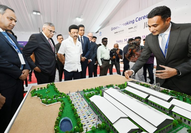 Tata Motors conducts groundbreaking ceremony of its new vehicle manufacturing facility in Tamil Nadu