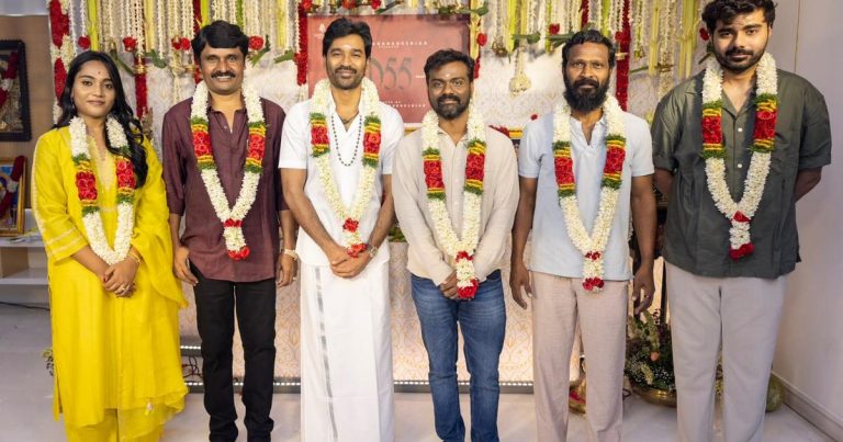 தனுஷை இயக்கும் அமரன் பட இயக்குநர் ராஜ்குமார் பெரியசாமி… பூஜையுடன் நடந்த துவக்கவிழா!