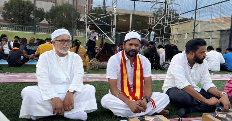 த.வெ.க. தோழர்கள் தமிழர்களின் பிரச்சனைகளுக்கு குரல் கொடுக்க வேண்டும்! -துபாயில் நடந்த ரமலான் நோன்பு திறப்பு நிகழ்வில் நடிகர் சௌந்தர ராஜா பேச்சு