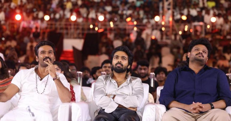 அப்போது உழைத்து 2 1/2 ரூபாயில் சாப்பிட்ட இட்லியில் கிடைத்த சந்தோசம், நிம்மதி இப்போது இல்லை! -இட்லி கடை படத்தின் பாடல்கள் வெளியீட்டு விழாவில் நடிகர் தனுஷ் பேச்சு
