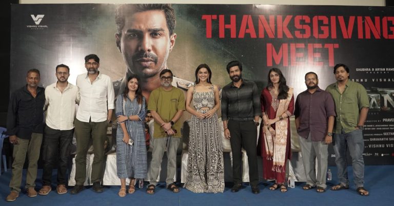 தியேட்டரில் வரவேற்பு பெற்றதுபோலவே ஓடிடி’யிலும் இந்த படம் வரவேற்பு பெறும்! -ஆர்யன் படத்தின் சக்ஸஸ் மீட்டில் நடிகர் விஷ்ணுவிஷால் பேச்சு